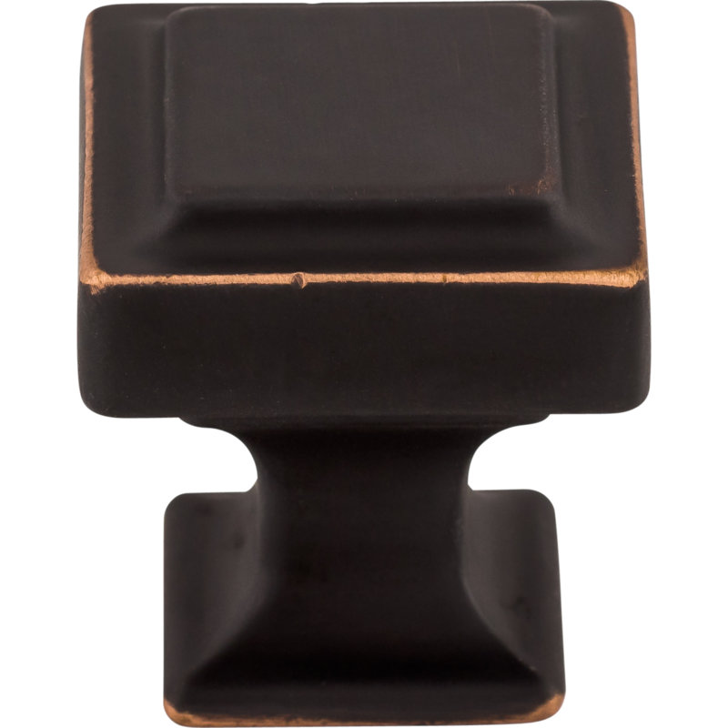 Ascendra Square Knob, Umbrio, 1 1/8" Length
