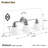 Keever 3 - Light Dimmable Vanity Light with Glass Shade-830349798