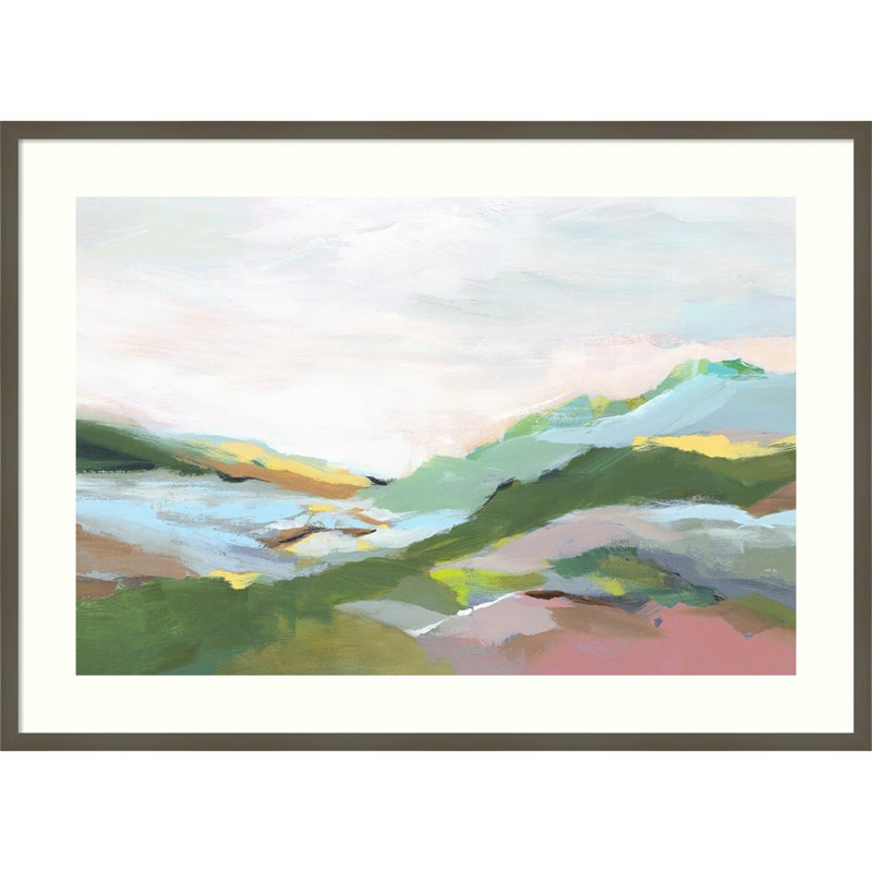 «Highland I» par Isabelle Z - reproduction d'art encadrée, H 27 po x l 37 po, Papier avec cadre naturel