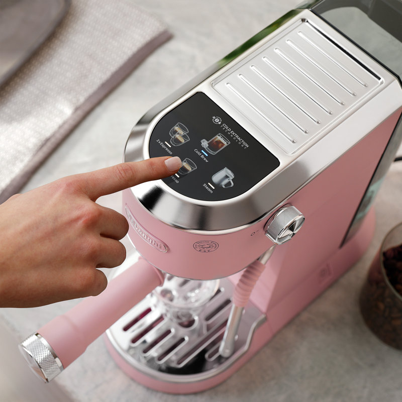 Espresso Machine Cold Brew Maker with Milk Frother, Rose