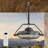 21-Inch Matte Black Ceiling Fan With Light,Dimmable LED With Memory, 7 ABS Blades,Reversible Motor, Memory & Timer