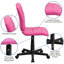 Chaise de bureau pivotante en vinyle Bonavant-100667718-100667726