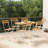 Alliene 6 - Person Acacia Patio Dining Set with Rectangular Table-1026126249