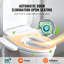 Siège de toilette allongé bidet électrique chauffant intelligent avec accoudoirs latéraux