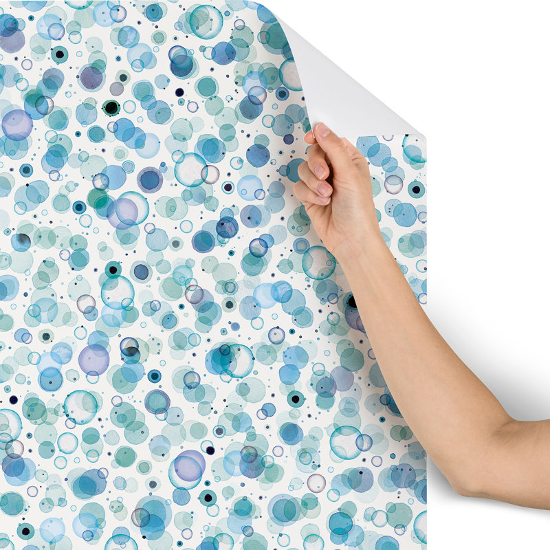 Peel & Stick Polka Dots Tile, 10' L x 24" W