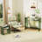 Diane 33.5'' W Rectangle Writing Desk, Modern Rectangle Acrylic Side Desk-1454567765