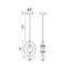 Luminaire suspendu 1 lumière DEL