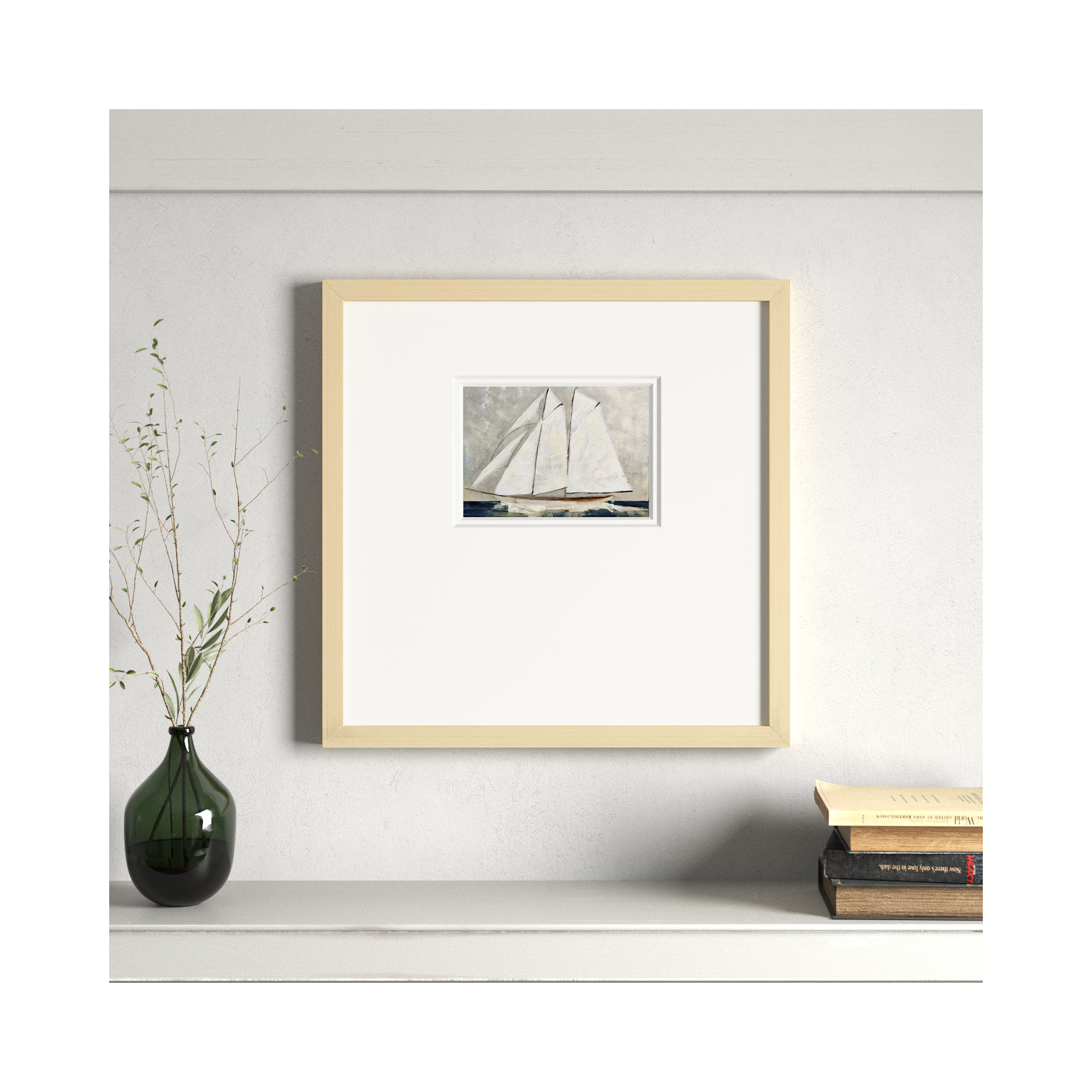Setting Sail, 16" H x 16" W x 1" D