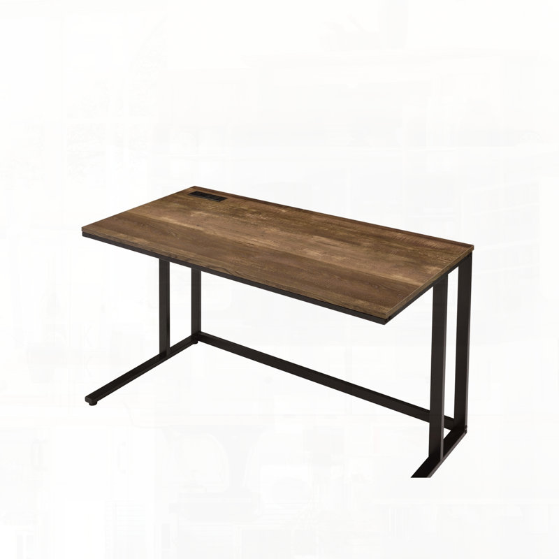Writing Desk With USB Port Practical Floor Clearance Reliable Weight Limit, Black