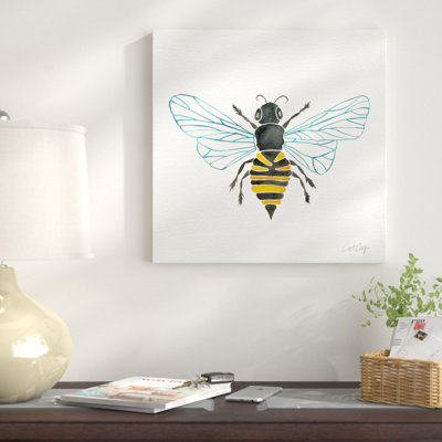 «Lone Bee I» par Cat Coquillette, reproduction d'art sur toile tendue