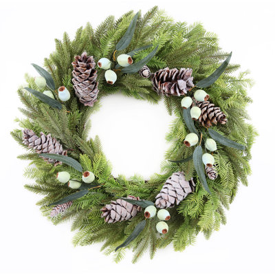 MOUNTAIN PINE WITH EUCALYPTUS WREATH