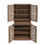 Armoire à 4 portes avec 1 tiroir et 4 tablettes réglables, idéale pour un rangement sécuritaire et efficace dans n'importe quelle maison