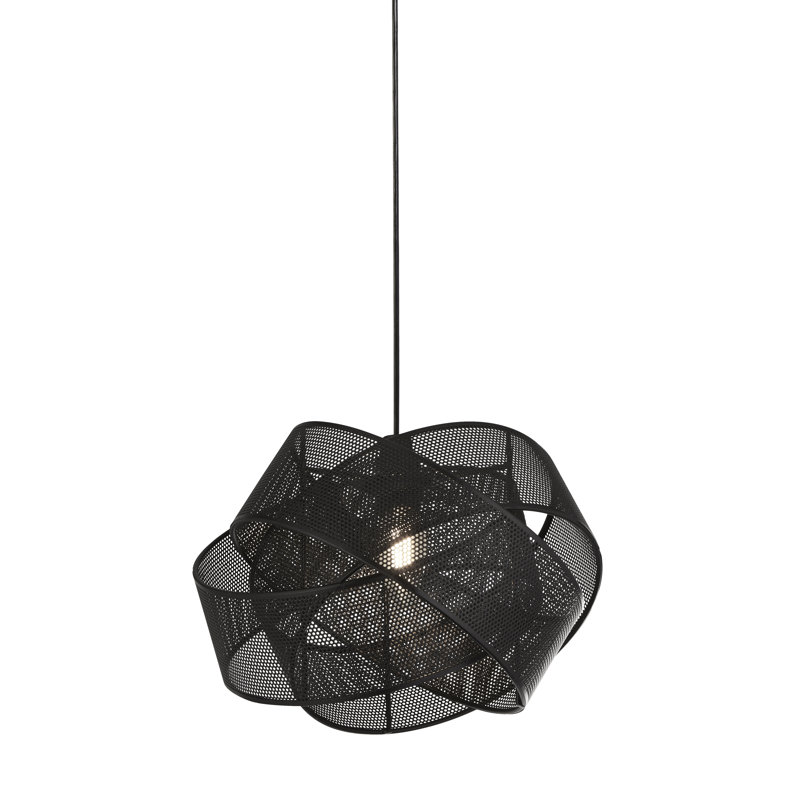19.5cm H Metal Novelty Pendant Shade ( Uno ), Matt Black