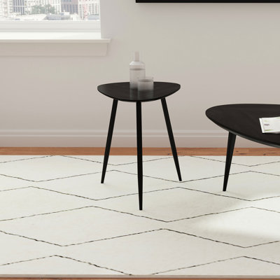 Table de bout triangulaire en bois massif