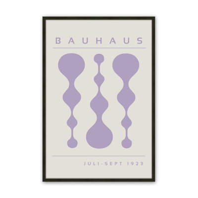 Mauve rétro Bauhaus, affiche I dans un cadre