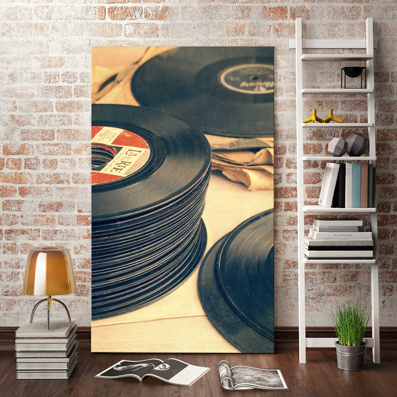 Old 45S par - photographie, Toile tendue, H 40 po x l 24 po x P 1,5 po