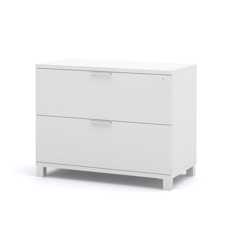 Oriano 35.6'' Wide 2 -Drawer File Cabinet, White