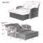 Chaise longue double confortable avec dossier réglable et coussins pour la détente-1434819561