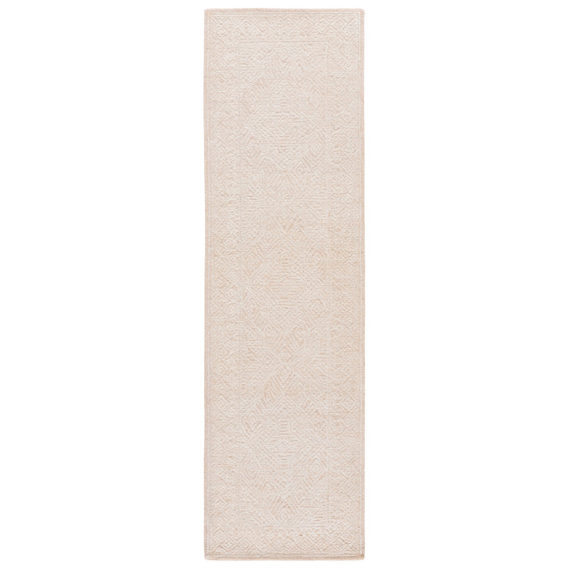Abstract 777 Hand Tufted Wool Pile Geometric Rug, Runner 2'3" x 8'