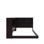 Lit de jour simple en bois avec ports USB et armoires de rangement-114335881