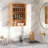 Bamboo Wall Mounted Medicine Cabinet With Adjustable Shelf, Single Door Bathroom Storage Cabinet For Bathroom, Kitchen, Living Room-117434899