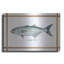 Beachcrest Home ™ «Bluefish on White» par Cindy Jacobs, art mural en métal-1486569609