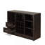Armoire d'appoint polyvalente avec porte-bouteilles pour plusieurs pièces, idéale pour exposer et ranger divers articles