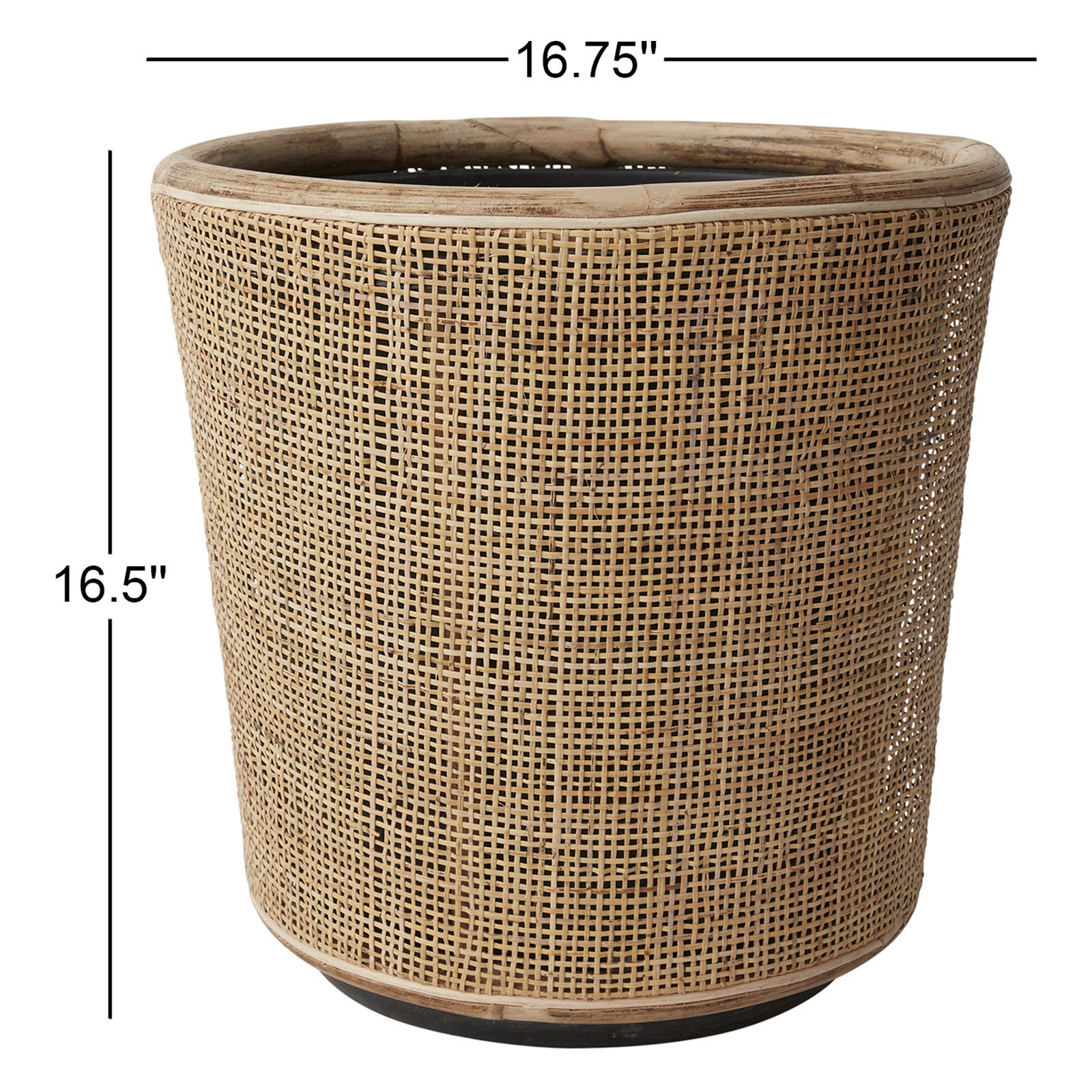 Handmade Cachepot, 16.5" H x 16.75" W x 16.75" D