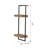 Industrial Iron And Wood Home Shelf, 12X6x27", With Plate Grooves Design Style