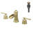 Waterfall 8 In. Widespread Double Handle Stainless Steel Bathroom Faucet-103539562