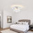 Ahona 3 - Light Dimmable Semi Flush Mount With 13 Swirled Glass Globe Bubble Ball-1803428460
