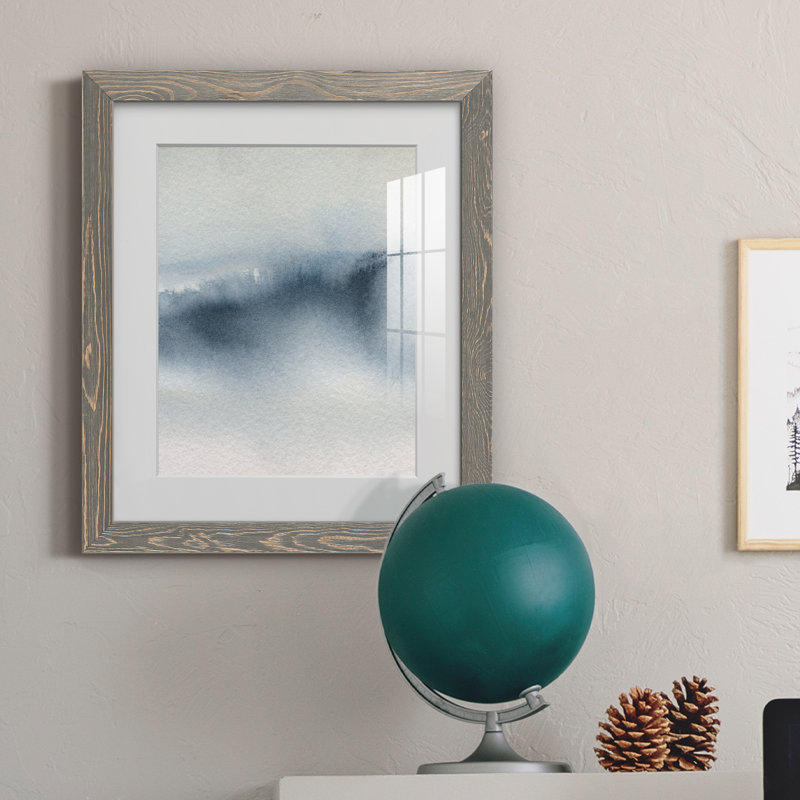 Summer Rain I - peinture encadrée, H 24 po x l 18 po x P 1,5 po, Cadre en papier gris