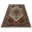 Tapis ivoire / bleu / rouge en laine noué à la main Heriz