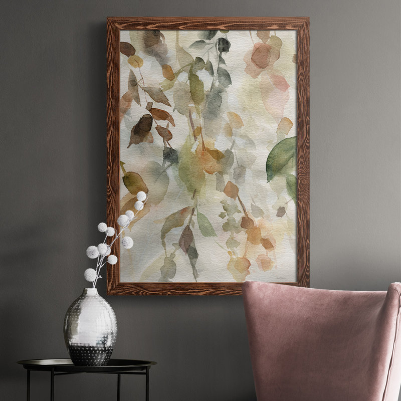 «Cascading Nature II», reproduction d'un seul cadre photo sur toile, H 43,5 po x l 31,5 po x P 1 po, Cadre érable