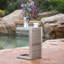 Table d'appoint en aluminium pour jardin - Rouille - Patio - Traitement