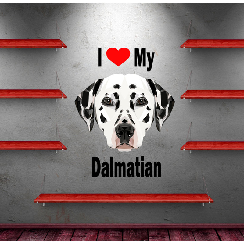 Adhésif décoratif chien Dalmatien, H 33 po x l 39 po