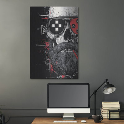  «AfterLife Gamer» par Ann Klee, art mural en métal, 24 po x 36 po