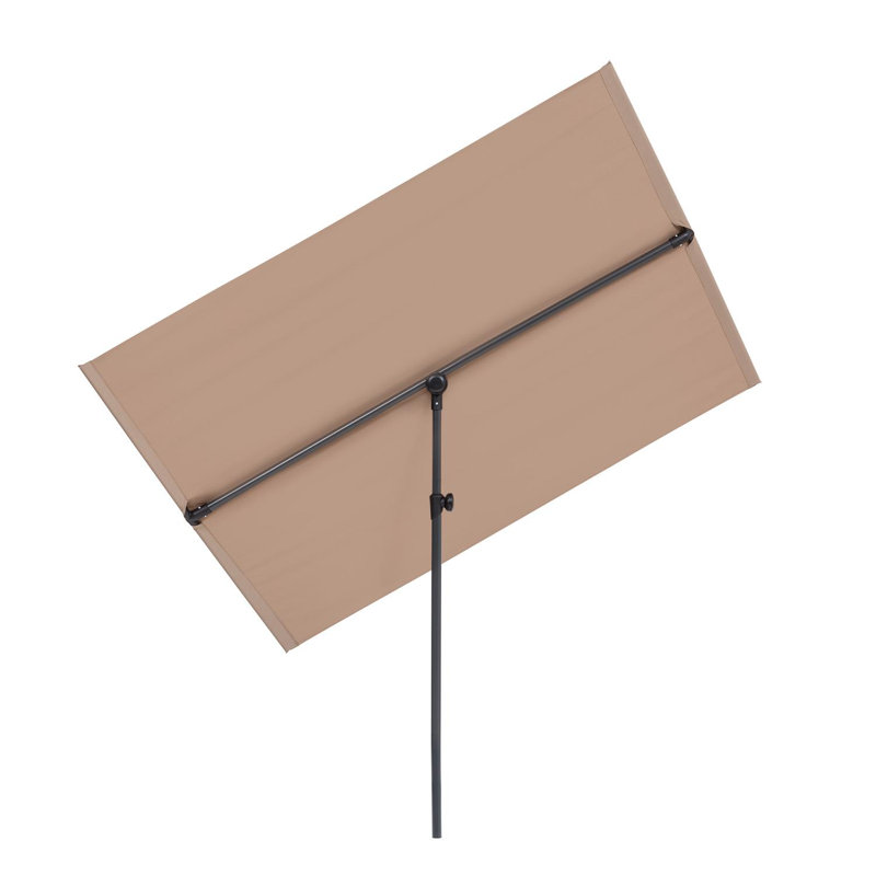 11.2cm X 11.5cm Rectangular Balcony Parasol, Taupe