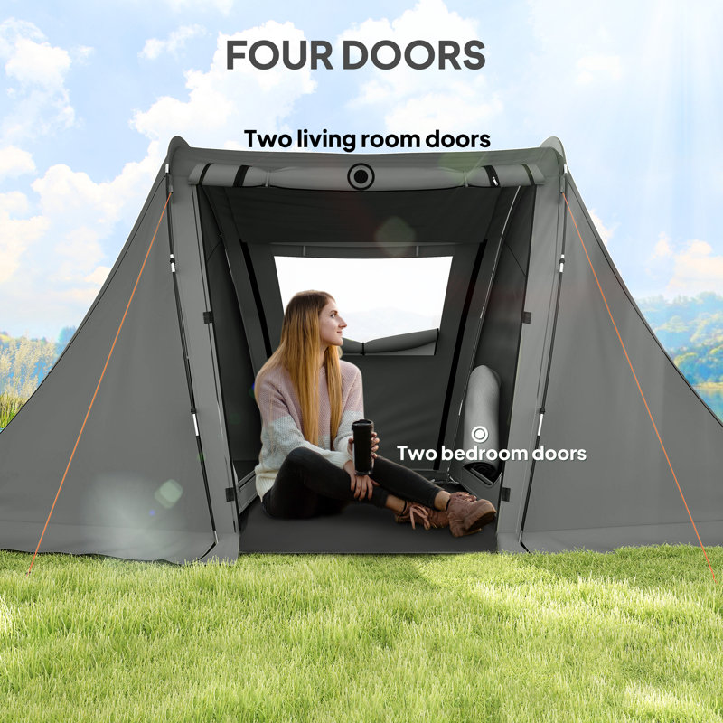 3 Person Tent, Dark Grey