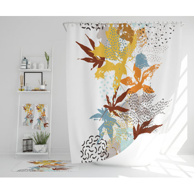 Nasworthy Polyester Shower Curtain Set