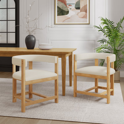 Comesha Modern Rubberwood Dining Chairs