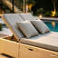 Double chaise longue d'extérieur en rotin d'extérieur avec dossier et siège réglables en osier-455059013
