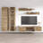 100" Modern Floating Wall Mounted Entertainment Center with 16-Color LED Lighting, High Gloss Finish-1966585458