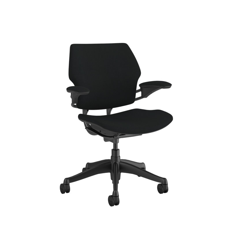 Freedom Ergonomic Task Chair - Guest, Graphite, Beige - 21,