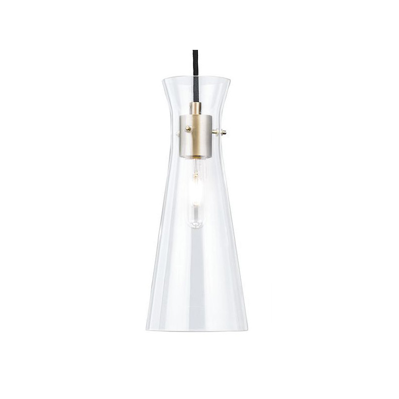 Luminaire suspendu 1 lumière Sclafani, Or doux