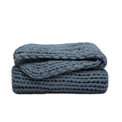 Handmade Knit Throw Blanket