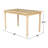 Genissa Solid Wood Dining Table