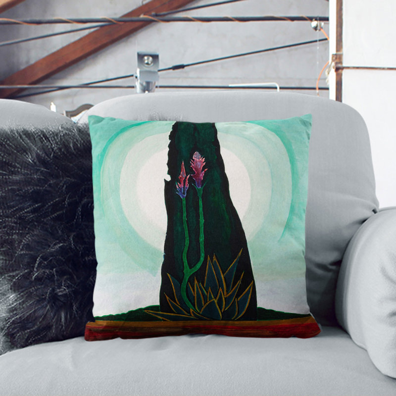 Square Cushion, 55cm H x 55cm W x 20cm D, White