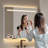 Led Lighted Fog-Free Mirror With Storage Shelf Wall-Mounted Waterproof