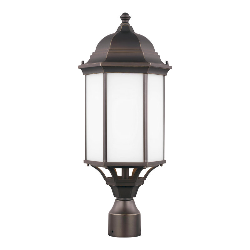 Sevier Large One Light Outdoor Post Lantern from Generation Lighting , Antique Bronze, No